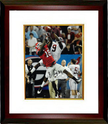 Amari Cooper Autographed Alabama Crimson Tide 16 x 20 Photograph Custom Framing #9 - JSA Hologram (vertical catch vs Georgia)-Powers Sports Memorabilia