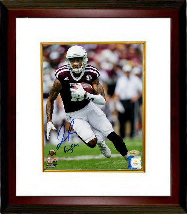 Josh Reynolds Autographed Texas A&M Aggies 8 x 10 Photograph Custom Framing with Gig 'Em Insc. - Tri-Star Hologram-Powers Sports Memorabilia