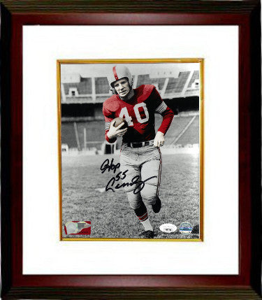 Howard "Hopalong" Cassady Autographed Ohio State Buckeyes Spotlight 8 x 10 Photograph Custom Framing- JSA Hologram (55 Heisman)-Powers Sports Memorabilia