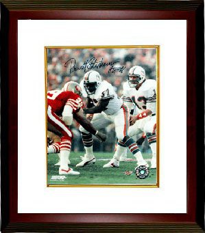 Dwight Stephenson Autographed Miami Dolphins 8 x 10 Photograph Custom Framing with HOF 98-Powers Sports Memorabilia