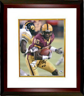 Derek Hagan Autographed Arizona State Sun Devils 8 x 10 Photograph Custom Framing - Famous Ink Hologram-Powers Sports Memorabilia