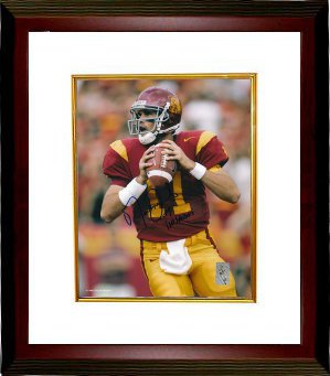 Matt Leinart Autographed USC Trojans 8 x 10 Photograph 04 Heisman Custom Framing- Leinart Hologram-Powers Sports Memorabilia
