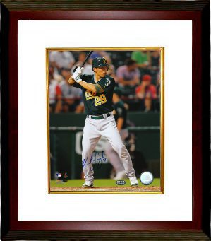 Kurt Suzuki Autographed Oakland A's 8 x 10 Photograph Custom Framing - GTSM Hologram-Powers Sports Memorabilia