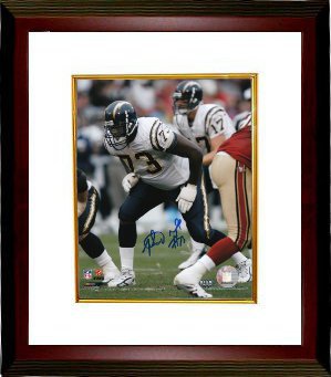 Marcus McNeill Autographed San Diego Chargers 8 x 10 Photograph Custom Framing - GTSM Hologram - CTBL_MW5721-Powers Sports Memorabilia