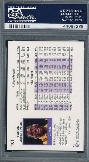 Magic Johnson 1991 Hoops Basketball Card #101 Graded PSA 10-Powers Sports Memorabilia