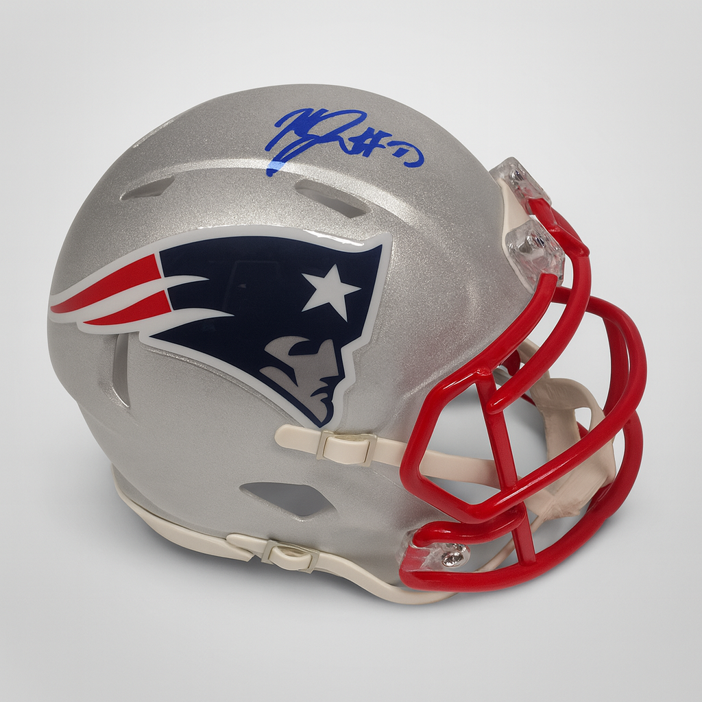 Marcus Jones New England Patriots Speed Mini-Helmet-Powers Sports Memorabilia