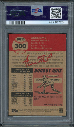 Willie Mays 2020 Topps Living Baseball Card #300 Graded PSA 10 GEM MINT-Powers Sports Memorabilia