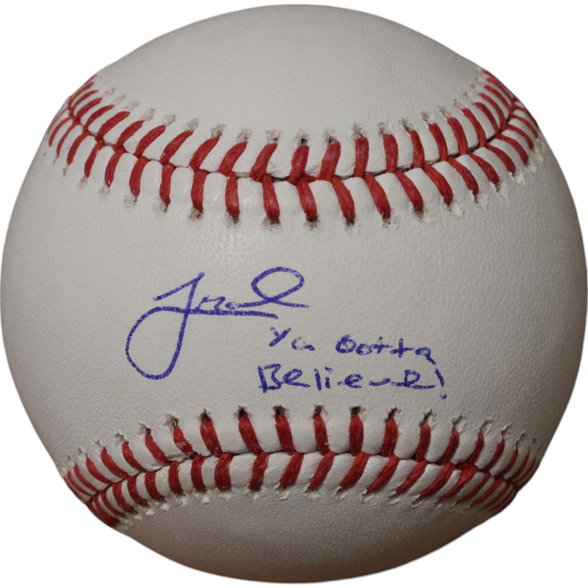 Jeff McNeil New York Mets Signed Baseball - OML Baseball Ya Gotta Believe MLB-Powers Sports Memorabilia