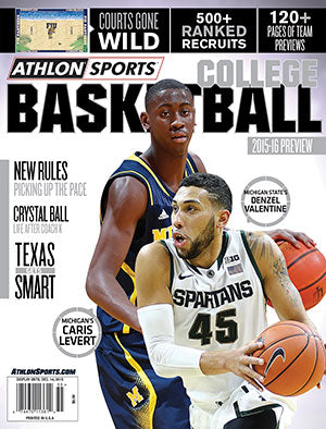 2015-16 College Basketball Preview Magazine- Michicagn Wolverines/Michigan State Spartans Cover