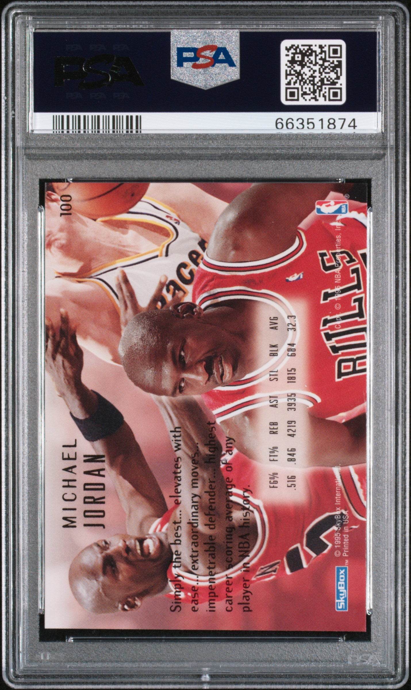 Michael Jordan 1994 Emotion Basketball Card #100 Graded PSA 8-Powers Sports Memorabilia