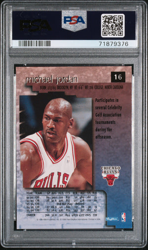 Michael Jordan 1996 Skybox Premium Basketball Card #16 Graded PSA 7-Powers Sports Memorabilia