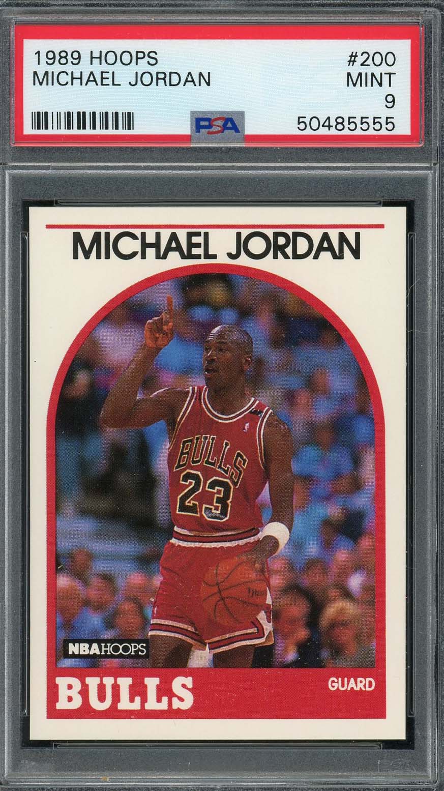 Michael Jordan 1989 Hoops Basketball Card #200 Graded PSA 9 MINT-Powers Sports Memorabilia