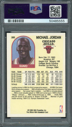 Michael Jordan 1989 Hoops Basketball Card #200 Graded PSA 9 MINT-Powers Sports Memorabilia