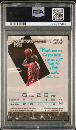 Michael Jordan 1992 Fleer Ultra Basketball Card #216 Graded PSA 10-Powers Sports Memorabilia