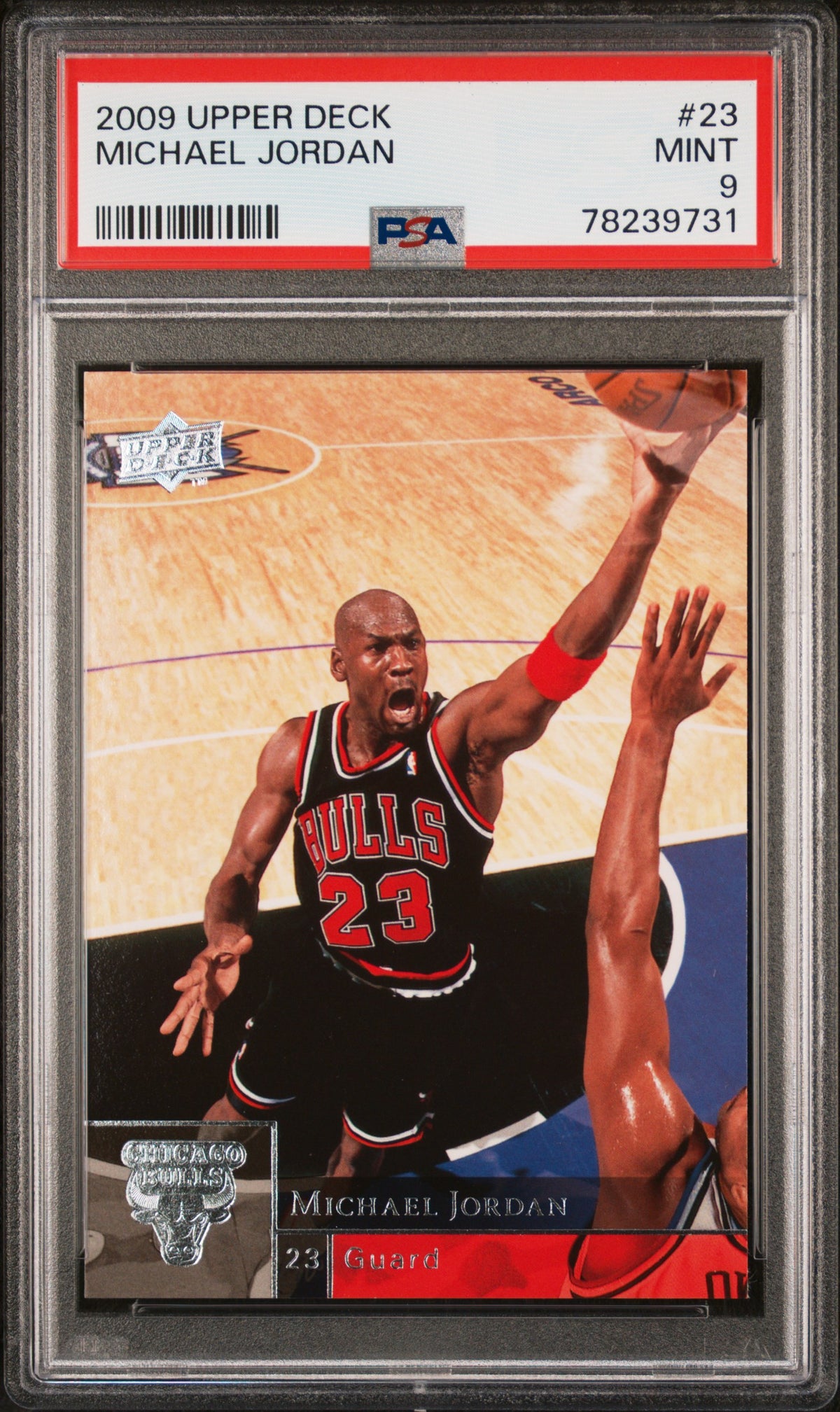 Michael Jordan 2009 Upper Deck Basketball Card #23 Graded PSA 9-Powers Sports Memorabilia