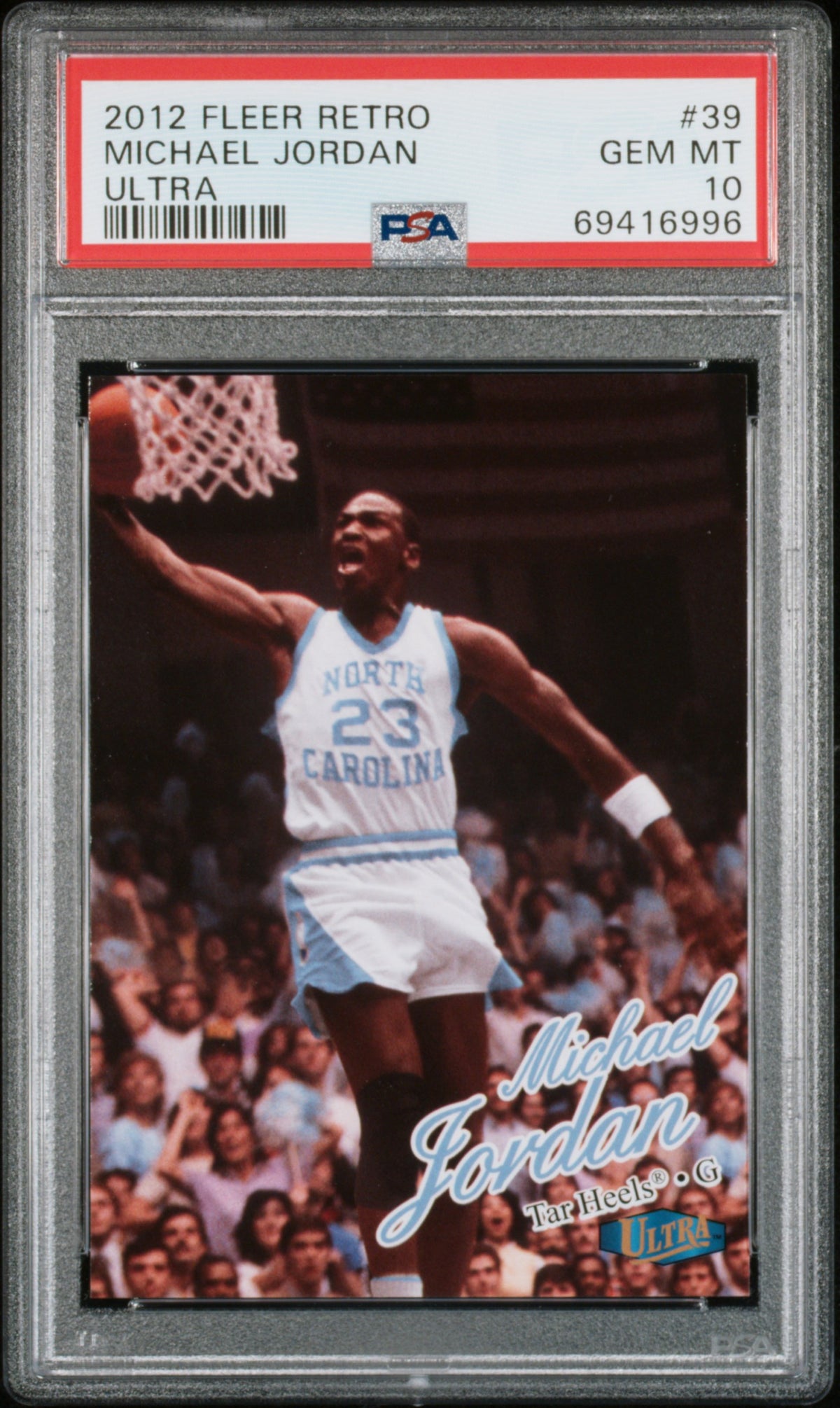 Michael Jordan 2012 Fleer Retro Ultra Basketball Card #39 Graded PSA 10-Powers Sports Memorabilia