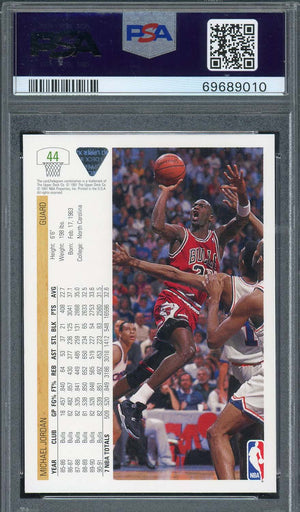 Michael Jordan 1991 Upper Deck Basketball Card #44 Graded PSA 10-Powers Sports Memorabilia