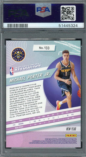 Michael Porter Jr 2018 Panini Revolution Chinese New Year Rookie Card #133 PSA 10-Powers Sports Memorabilia