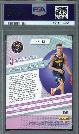 Michael Porter Jr 2018 Panini Revolution Astro Rookie Card RC #133 Graded PSA 8-Powers Sports Memorabilia