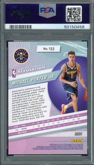 Michael Porter Jr 2018 Panini Revolution Groove Rookie Card RC #133 Graded PSA 8-Powers Sports Memorabilia