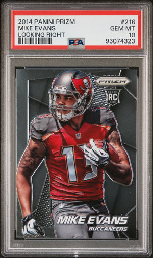 Mike Evans 2014 Panini Prizm Football Rookie Card #216 Graded PSA 10-Powers Sports Memorabilia