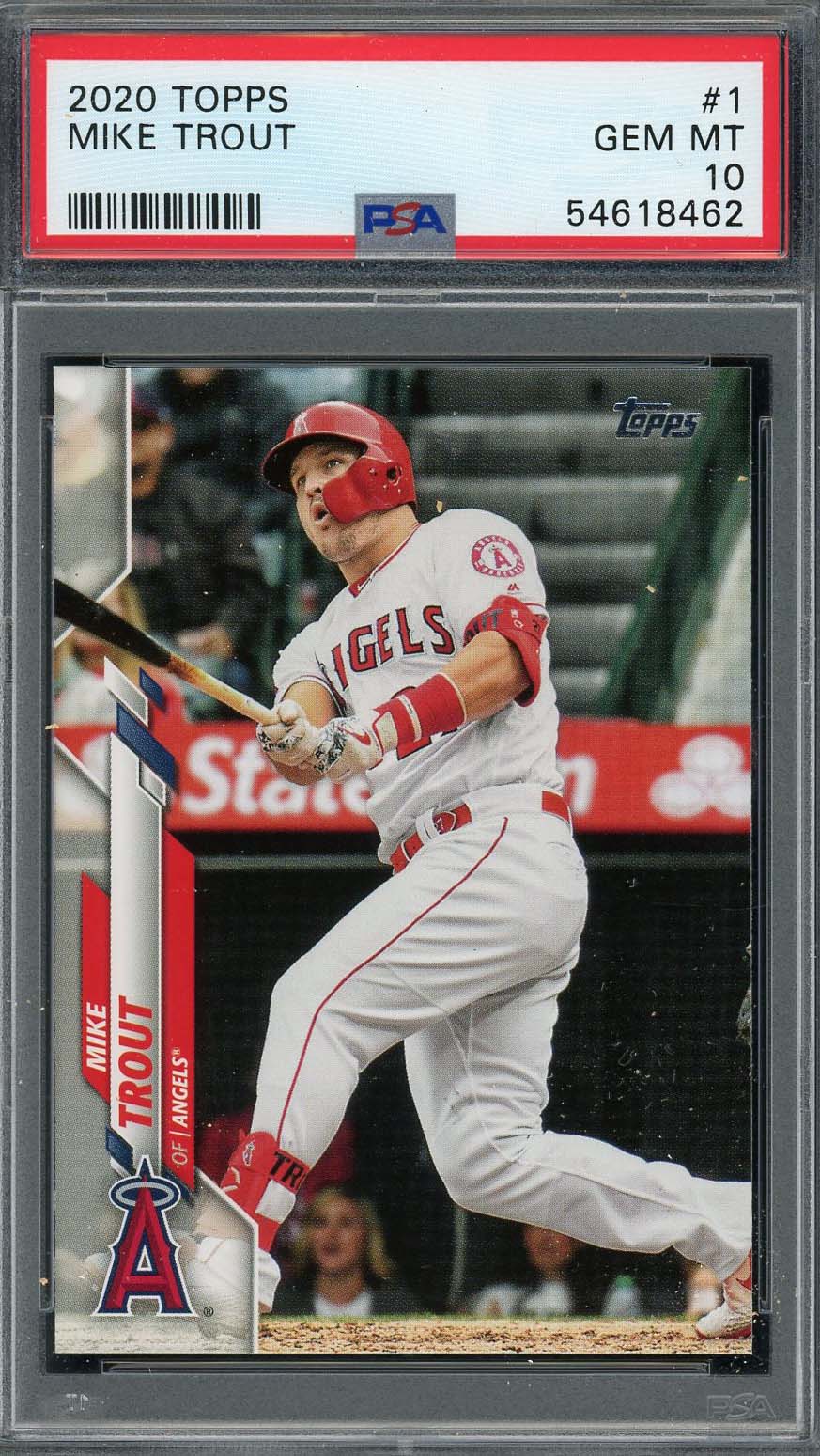 Mike Trout 2020 Topps Baseball Card #1 Graded PSA 10-Powers Sports Memorabilia