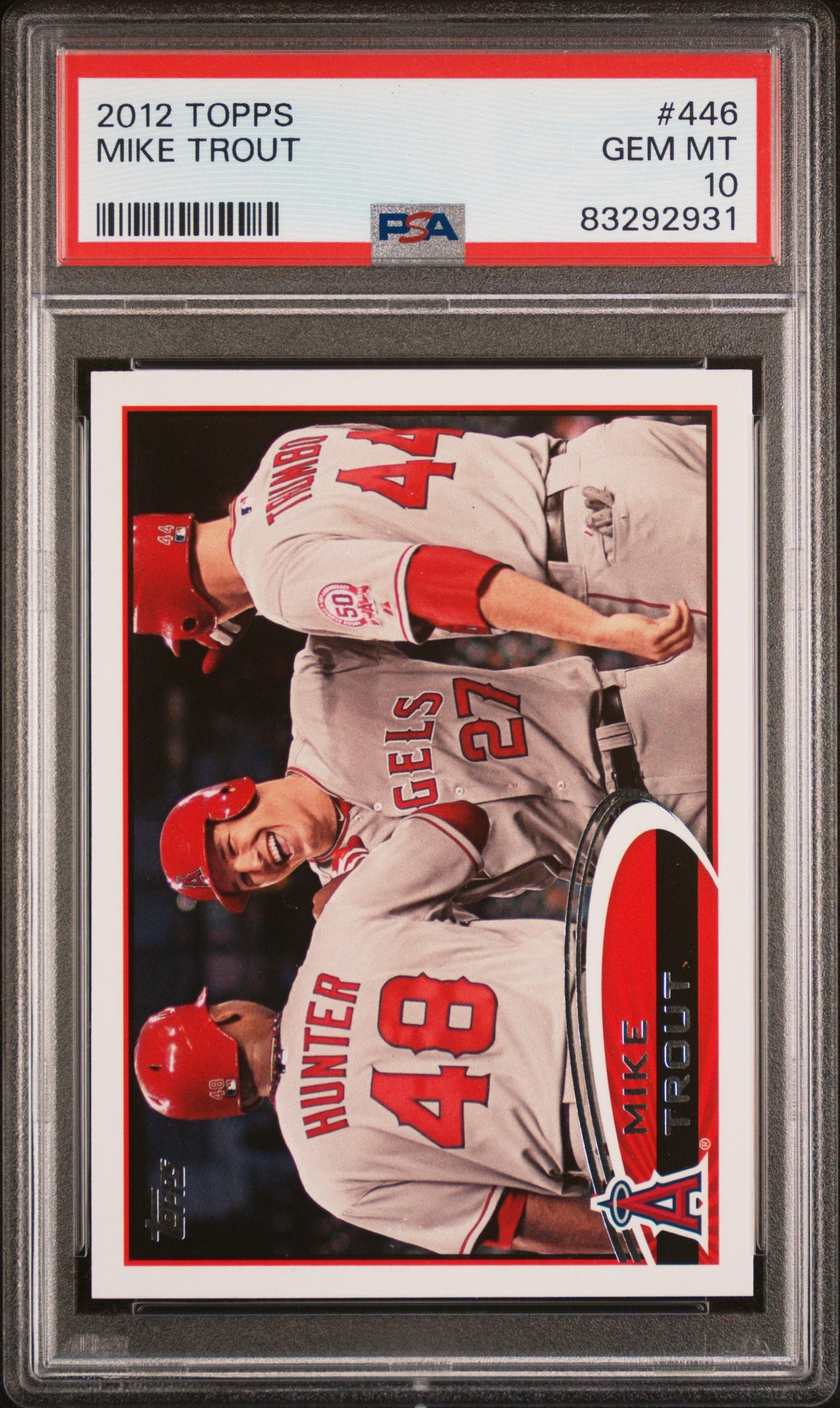 Mike Trout 2012 Topps Baseball Card #446 Graded PSA 10-Powers Sports Memorabilia