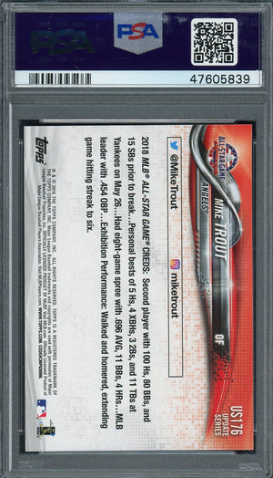 Mike Trout 2018 Topps Update Baseball Card #US176 Graded PSA 10 GEM MINT-Powers Sports Memorabilia