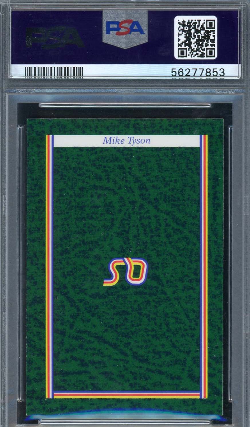 Mike Tyson 1987 A Question of Sport UK Boxing Rookie Card RC Graded PSA 7-Powers Sports Memorabilia