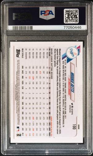 Mookie Betts 2021 Topps Chrome Sepia Refractor Baseball Card #100 Graded PSA 10-Powers Sports Memorabilia