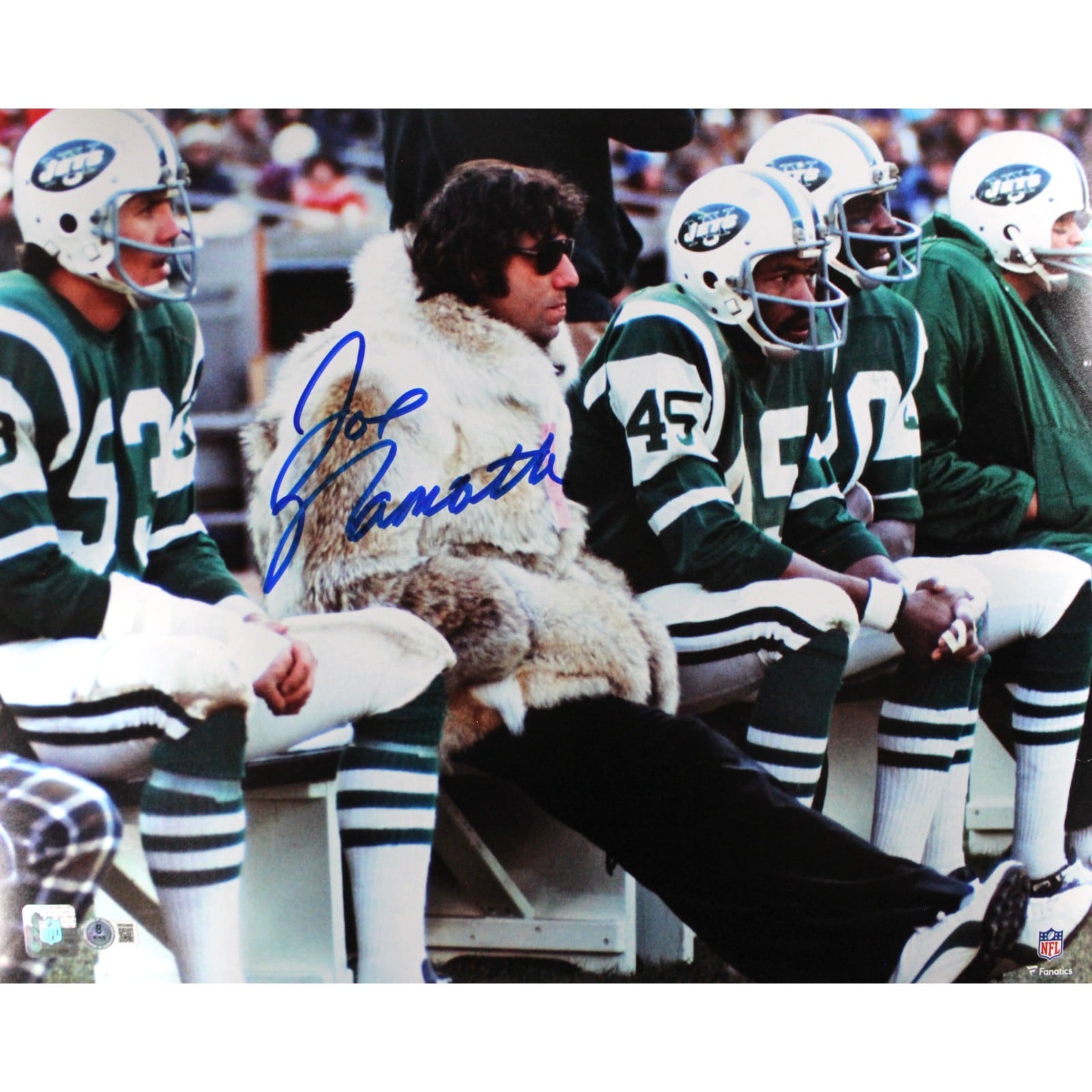 Joe Namath Autographed New York Jets 16x20 Photo – Beckett Witness Authenticated-Powers Sports Memorabilia
