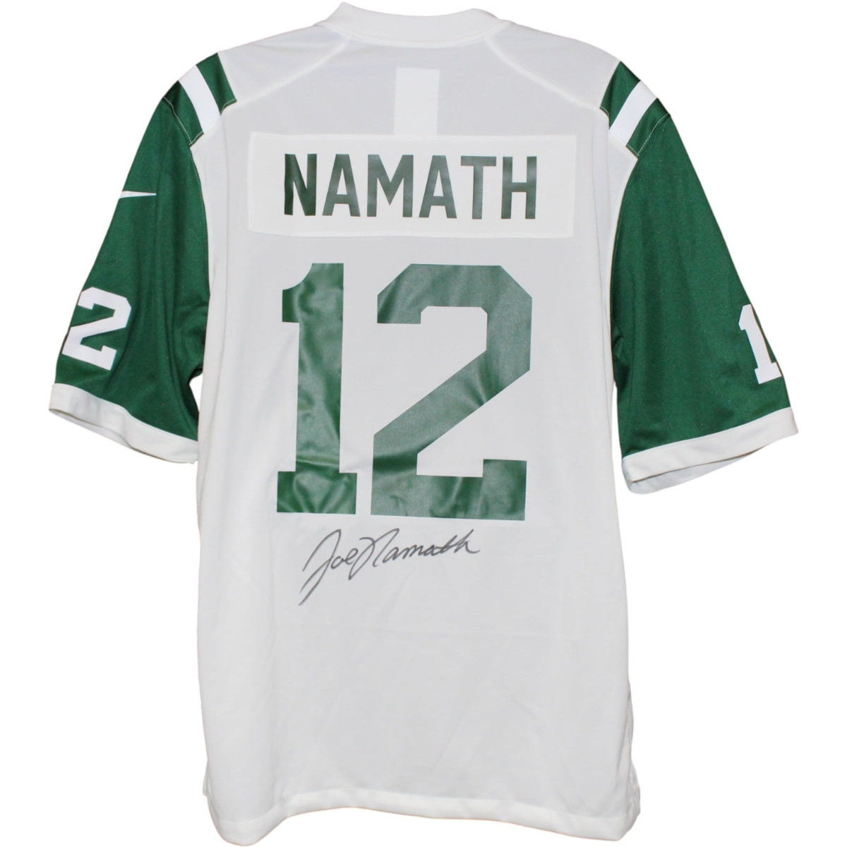 Joe Namath Signed New York Jets Nike XL White Jersey – Beckett Witness Authenticated-Powers Sports Memorabilia
