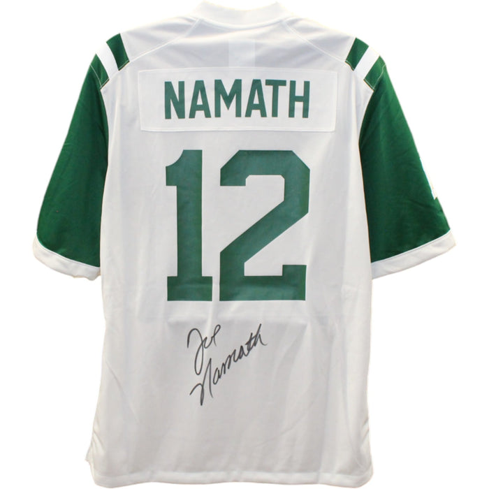 Joe Namath Signed New York Jets White Nike Classic XL Jersey – Beckett Authenticated-Powers Sports Memorabilia