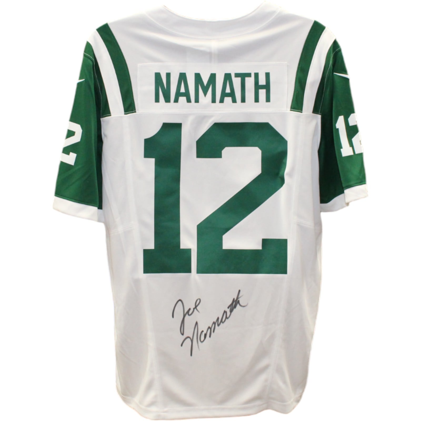 Joe Namath Signed New York Jets White Nike Vapor XL Jersey – Beckett Authenticated-Powers Sports Memorabilia