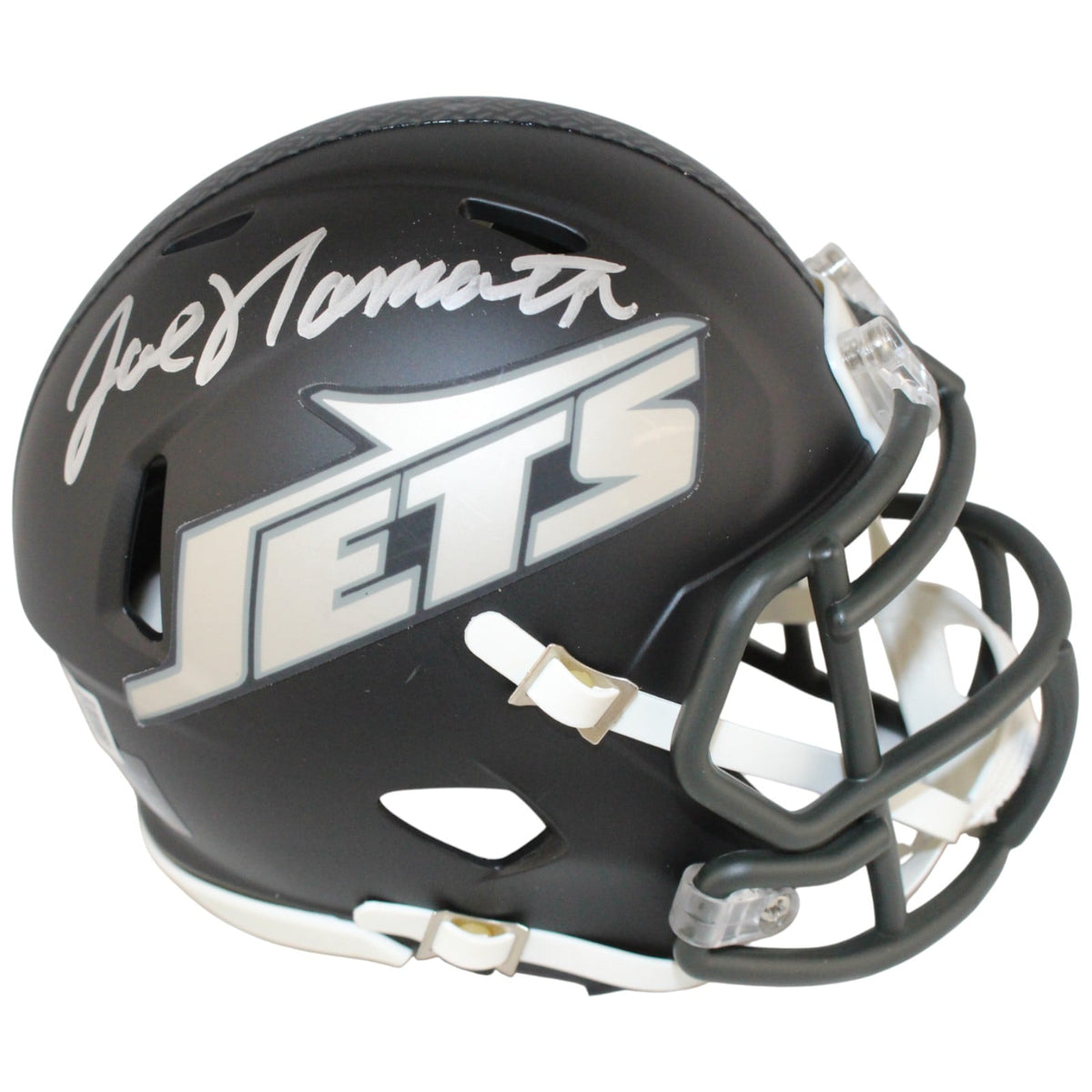 Joe Namath Signed New York Jets Rivalries Mini Helmet – Beckett Witness Authenticated-Powers Sports Memorabilia