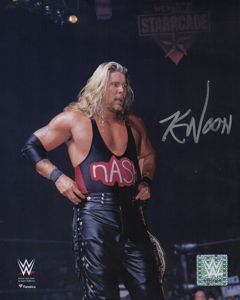 Kevin Nash Autographed WWE Wrestling Pose 8x10 Photo-Powers Sports Memorabilia