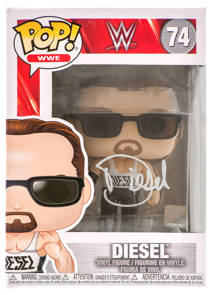 Kevin Nash Autographed WWE Diesel Funko Pop Doll #74-Powers Sports Memorabilia