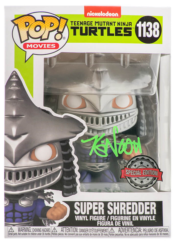 Kevin Nash Autographed Teenage Mutant Ninja Turtles Super Shredder Funko Pop Doll #1138-Powers Sports Memorabilia