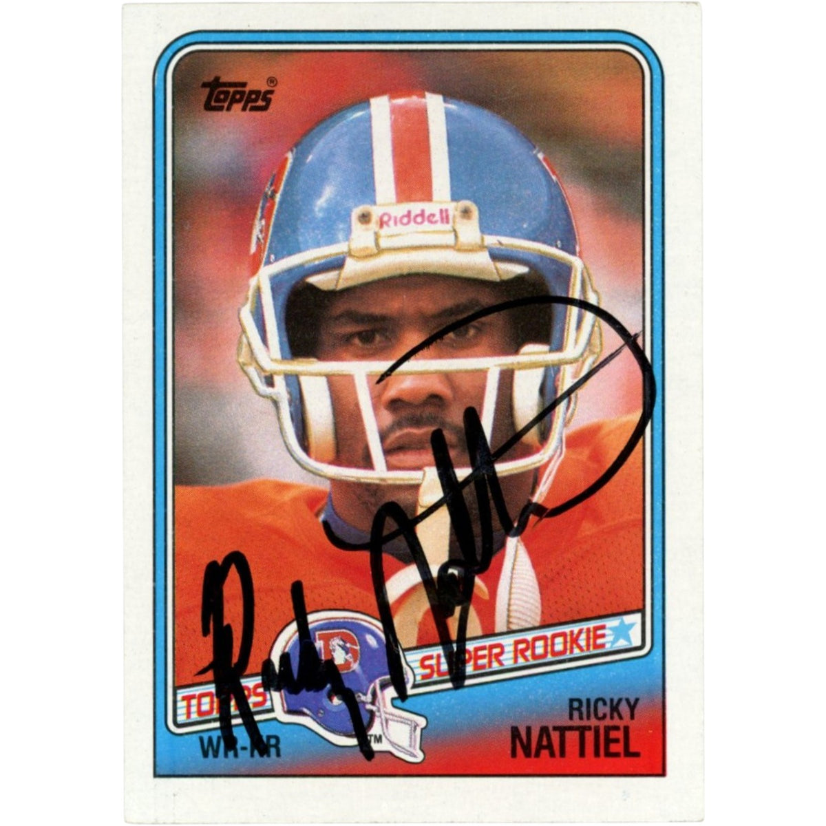 Ricky Nattiel Denver Broncos Signed Card - Beckett Beckett-Powers Sports Memorabilia