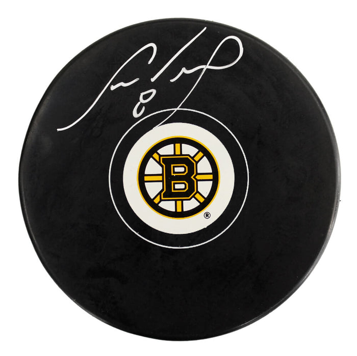 Cam Neely Boston Bruins Autographed Logo Hockey Puck-Powers Sports Memorabilia
