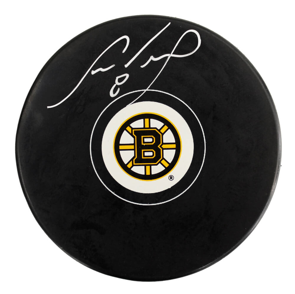 Cam Neely Boston Bruins Autographed Logo Hockey Puck-Powers Sports Memorabilia