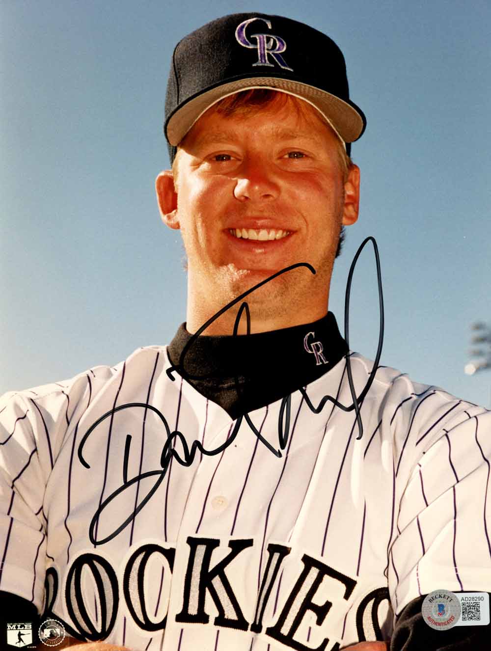 David Neid Colorado Rockies Signed 8x10 Photo - Beckett Beckett-Powers Sports Memorabilia