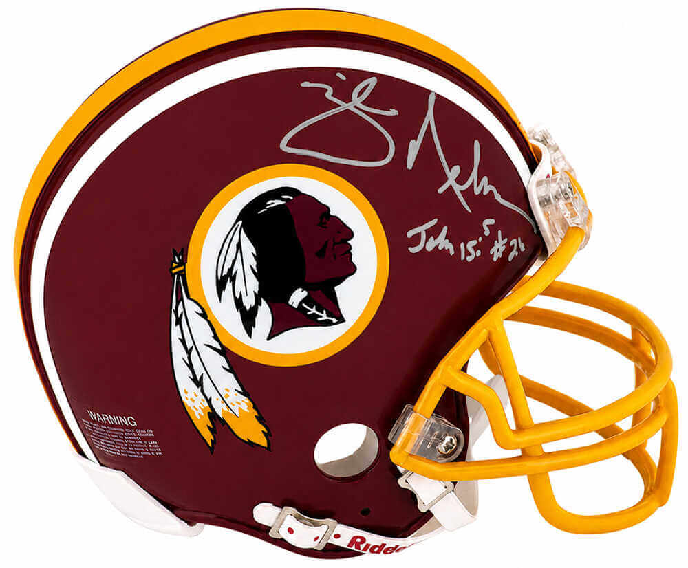 Mike Nelms Autographed Washington Throwback Riddell (VSR4) Mini Helmet-Powers Sports Memorabilia