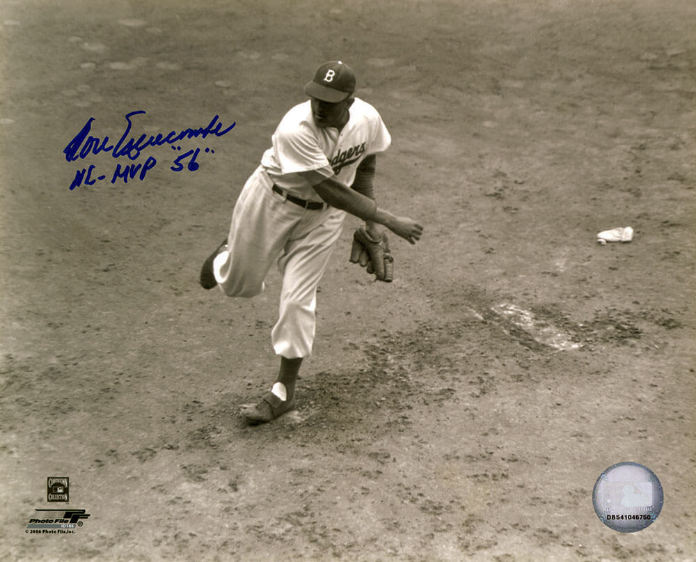 Don Newcombe Los Angeles Dodgers Autographed Brooklyn B&W Pitching 8x10-Powers Sports Memorabilia
