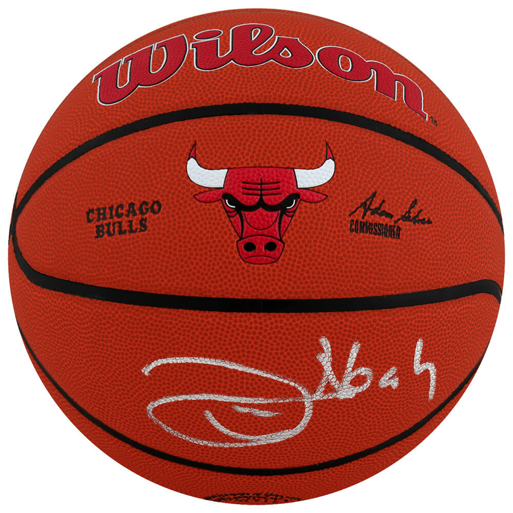 Joakim Noah Autographed Wilson Chicago Bulls Logo NBA Basketball-Powers Sports Memorabilia