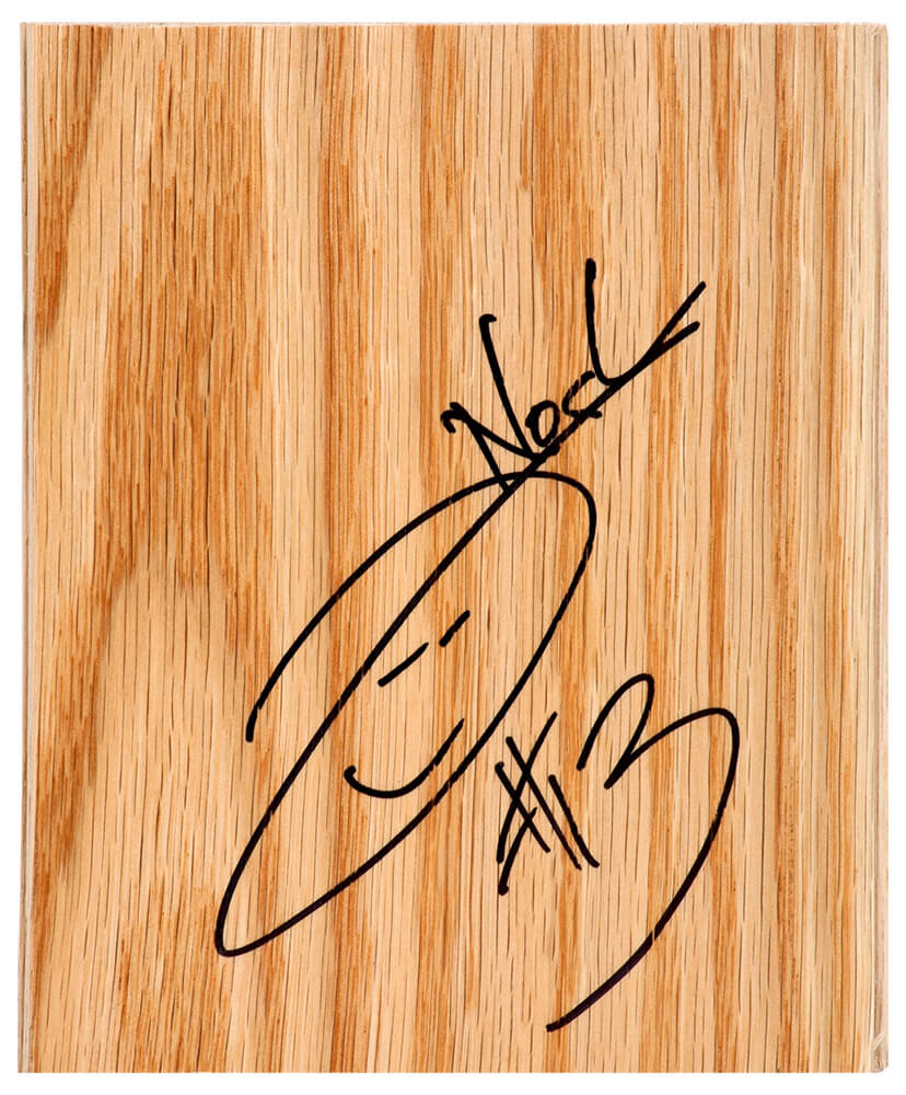 Joakim Noah Autographed 5×6 Floor Piece-Powers Sports Memorabilia
