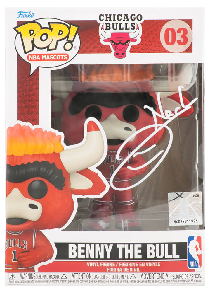 Joakim Noah Chicago Bulls Autographed Benny The Bull Mascot Funko Pop #3-Powers Sports Memorabilia