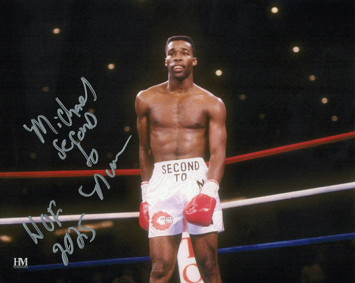 Michael 'Second To' Nunn Autographed Boxing In Ring 8x10 Photo with HOF 2025-Powers Sports Memorabilia
