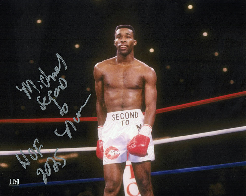Michael 'Second To' Nunn Autographed Boxing In Ring 8x10 Photo with HOF 2025-Powers Sports Memorabilia