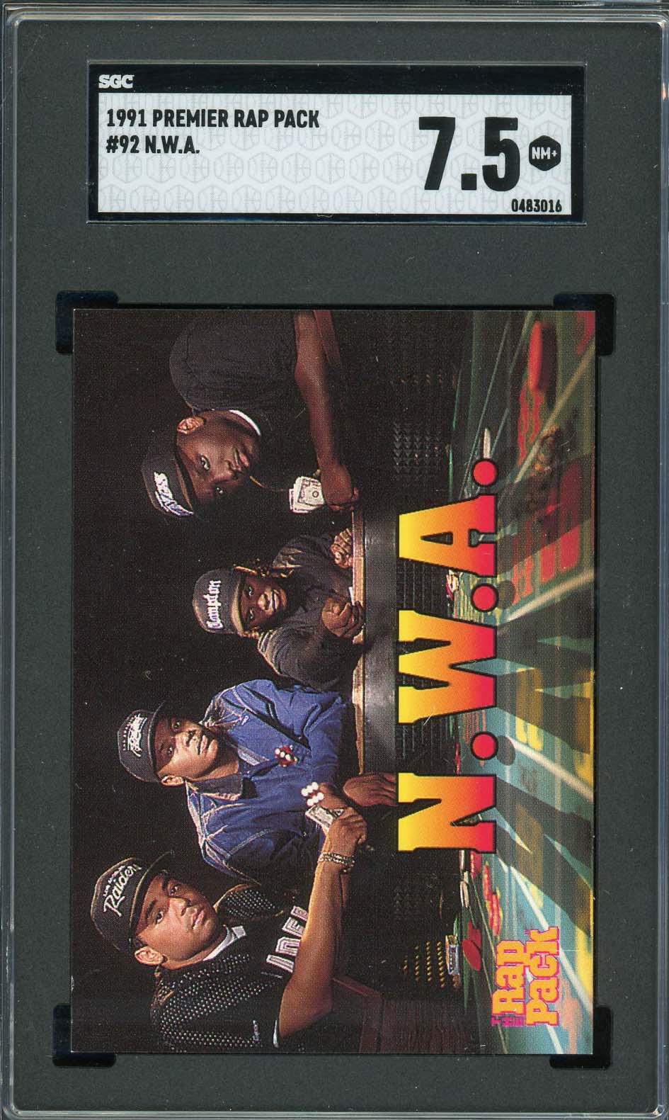 NWA 1991 Premier Rap Pack Card #92 Graded SGC 7.5-Powers Sports Memorabilia